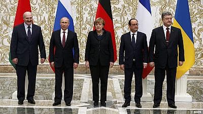 P. Porošenka, A. Merkel ir F. Oliandas susitiks be V. Putino