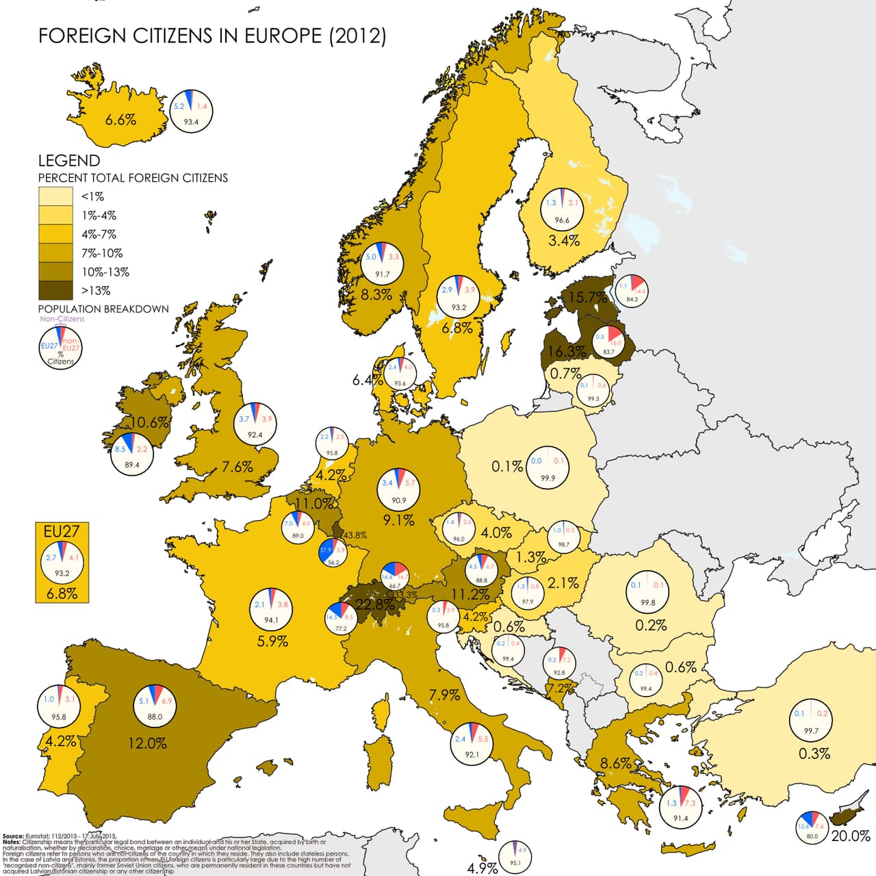 Lietuva pagal užsieniečių kiekį Europoje yra 30-oje vietoje iš 35