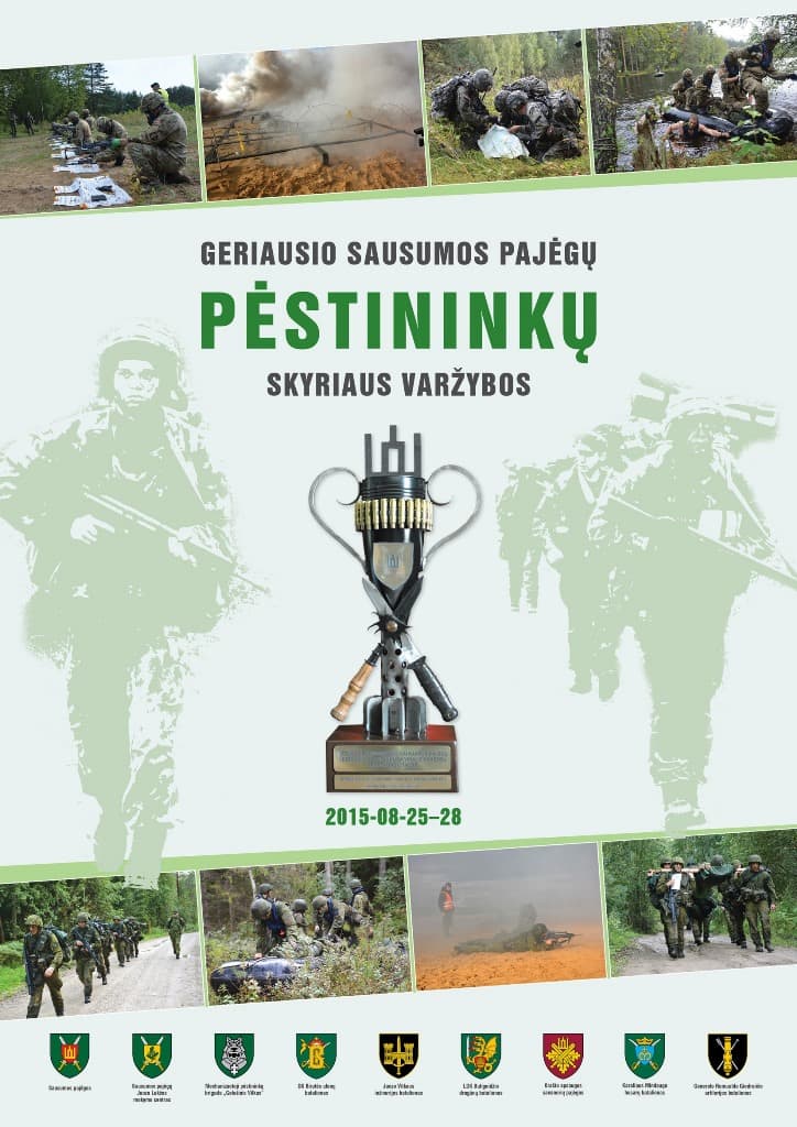 Nuotraukose ankstesnių metų varžybų akimirkos. Jos iš Sausumos pajėgų Juozo Lukšo mokymo centro archyvo.