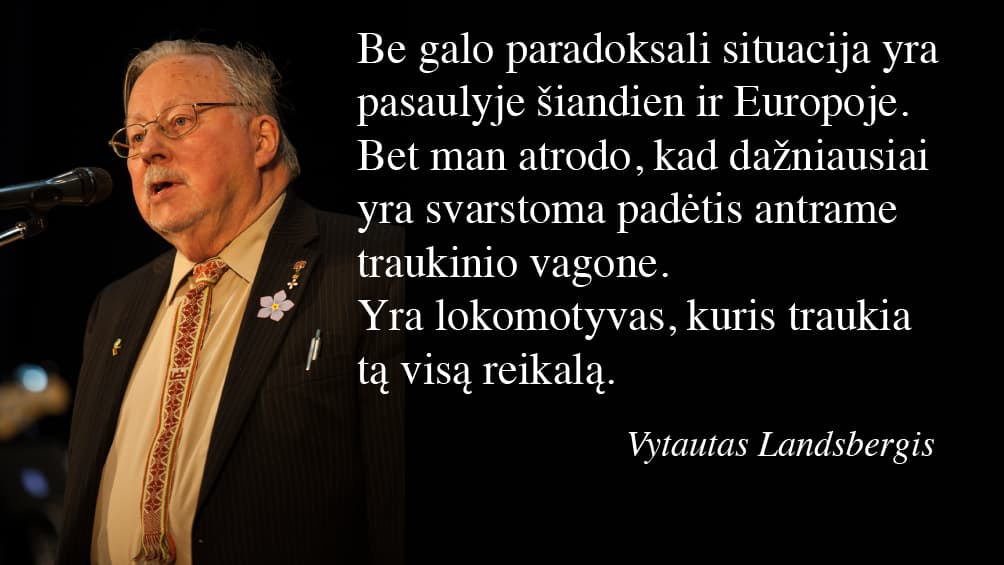 Konservatorių patriarchas leido suprasti – laikas pradėti karą su lokomotyvu