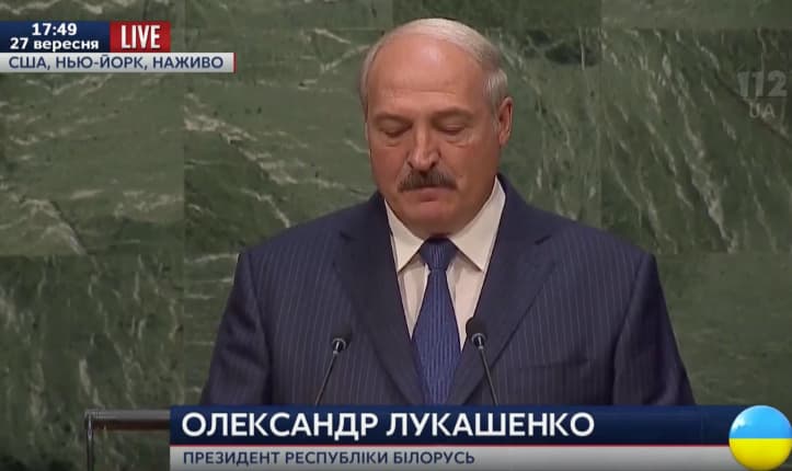 A. Lukašenkos kalba Jungtinių Tautų Generalinėje Asamblėjoje
