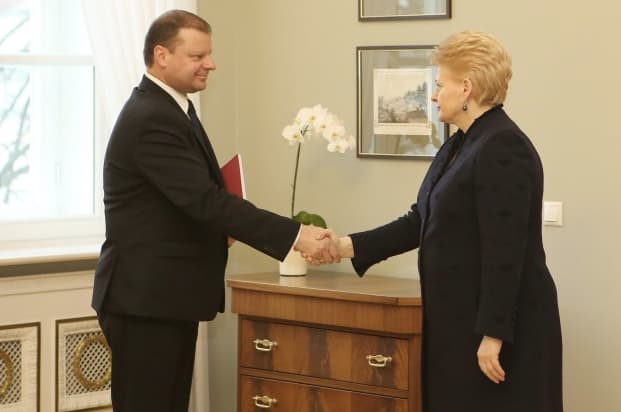 S. Skvernelis (kairėje)