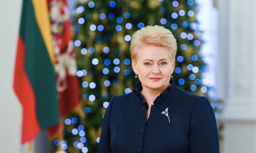 Prezidentės Dalios Grybauskaitės sveikinimai Naujųjų metų progomis
