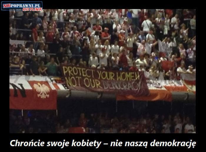 Lenkai vokiečiams: Ginkite savo moteris, o ne mūsų demokratiją