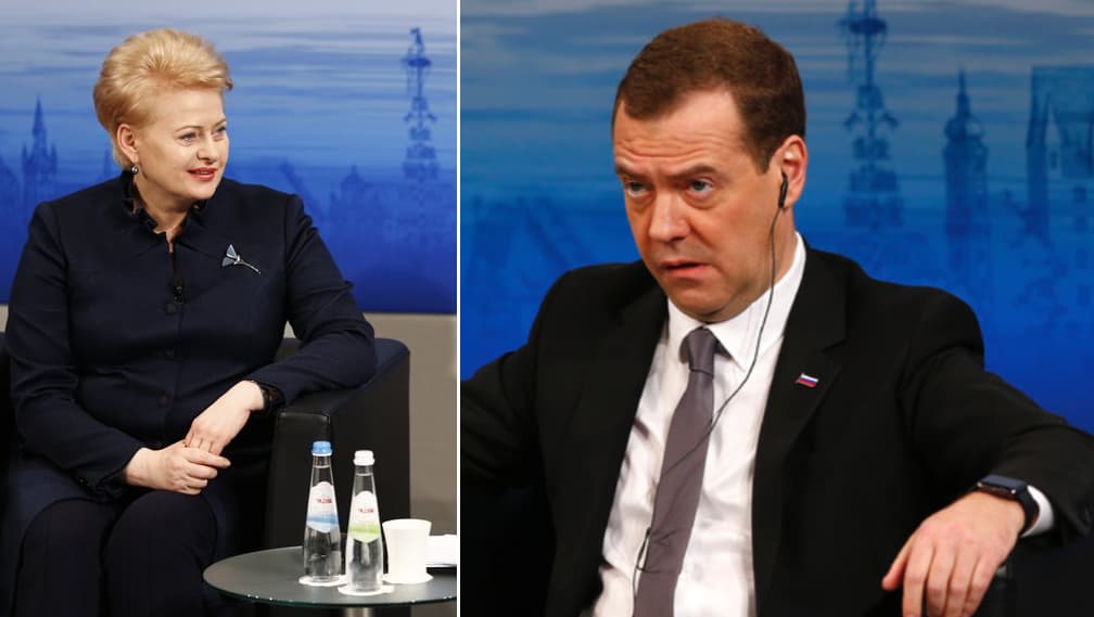 D. Medvedevo kalbą Miunchene D. Grybauskaitė sumalė į miltus: prasideda ne šaltasis, o karštasis karas