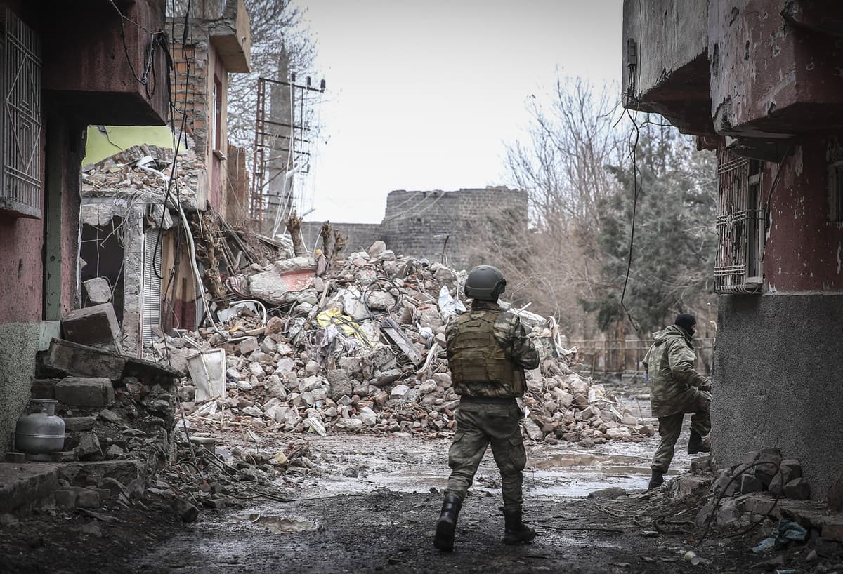 Dijarbakiro miestas Turkijai priklausančiame Kurdistane.