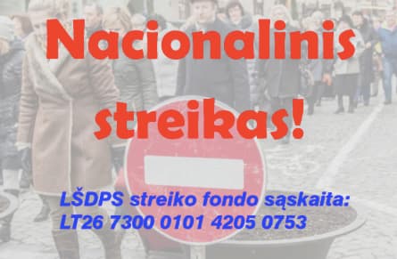 Streikas bus: švietimo profesinių sąjungų atstovų susitikimas su Vyriausybės vadovu jokių rezultatų nedavė