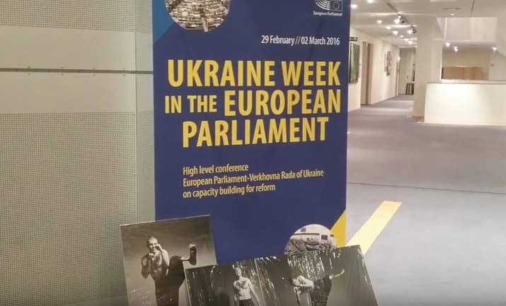 Serialas apie Ukrainos parodą su svastikomis Europos Parlamente