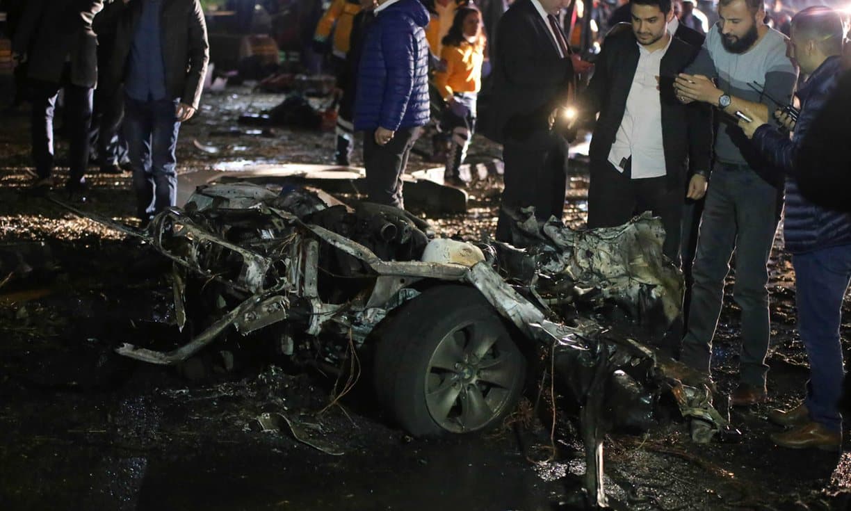 Ankara po sprogimo.