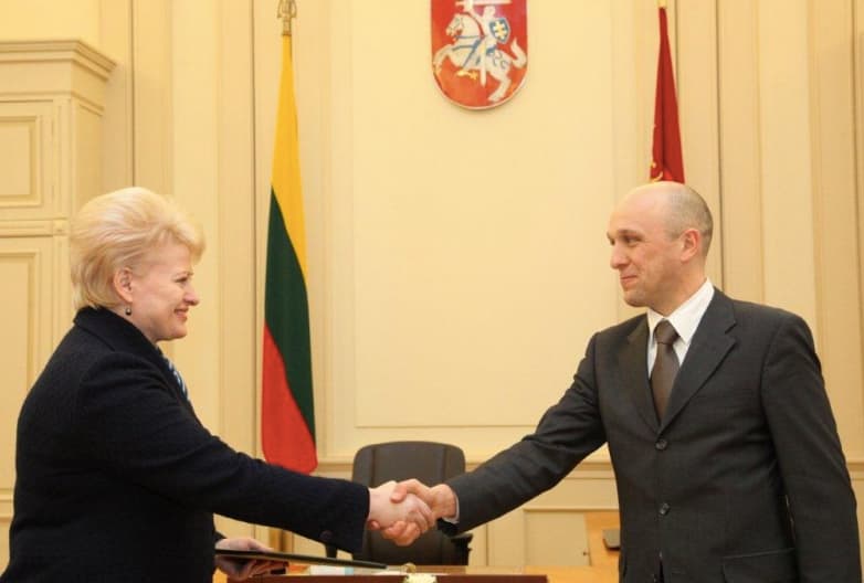D. Grybauskaitė ir STT vadovas. Nuotr. prezidentas.lt
