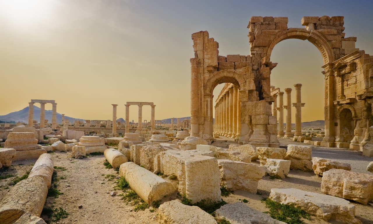 Išlaisvinta Palmyra iš drono skrydžio