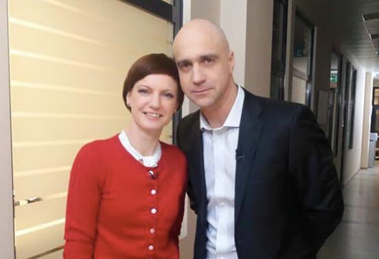 M. Garbačiauskaitė-Budrienė (kairėje) drauge su konservatoriumi. Nuotr. facebook.com