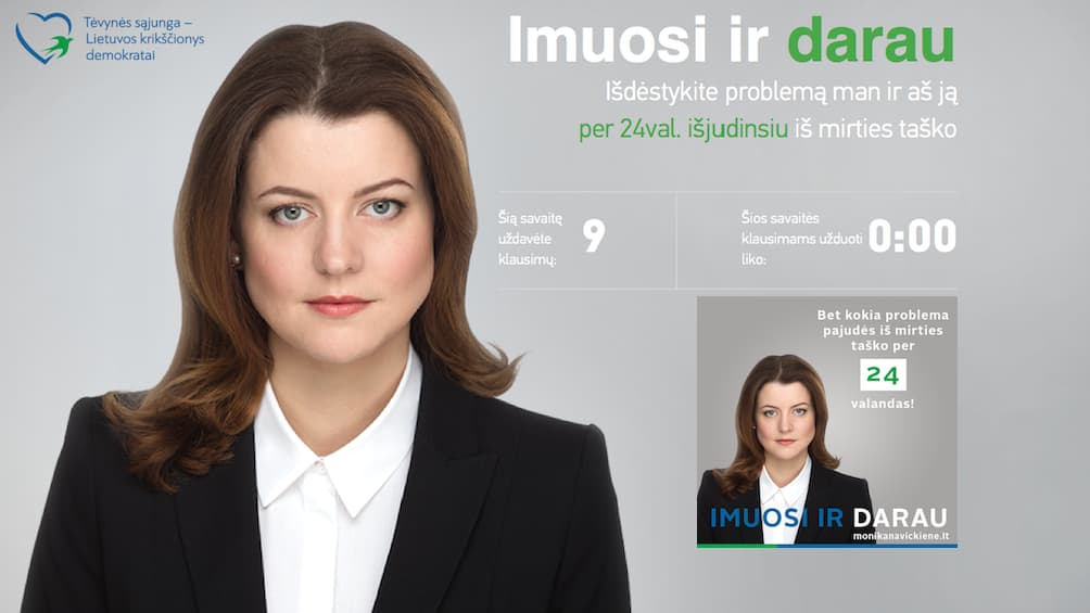 Konservatorių „Jūsų problemų sprendimas per 24 valandas“ servisas veiks ne tik sostinėje