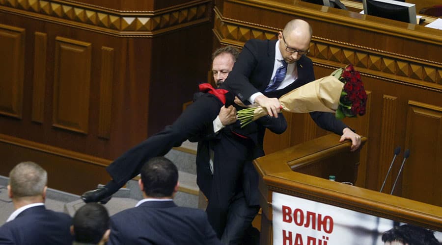 Atsistatydino Lietuvos draugas, Ukrainos premjeras Arsenijus Jaceniukas