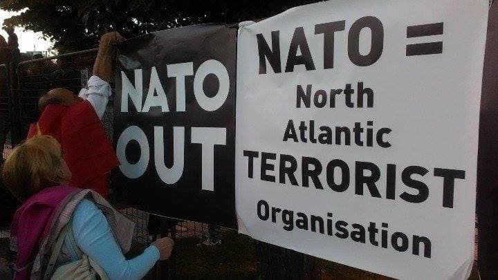 Skopjėje vyko antivyriausybinis, prieš NATO nukreiptas protestas
