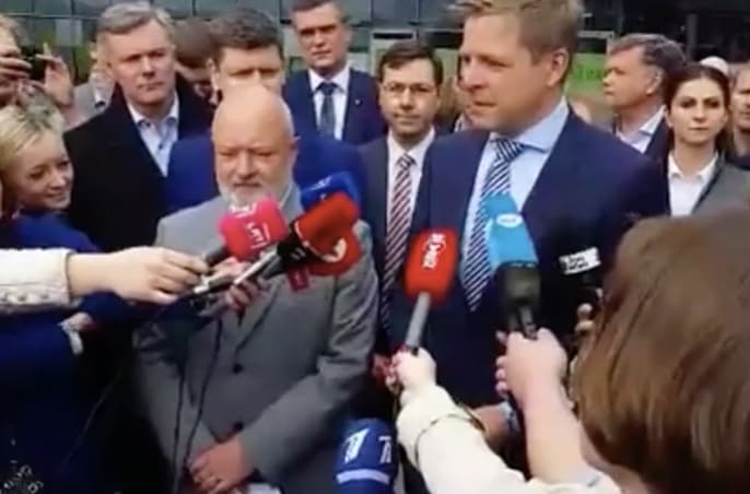 Liberalų spaudos konferencija Europos aikštėje