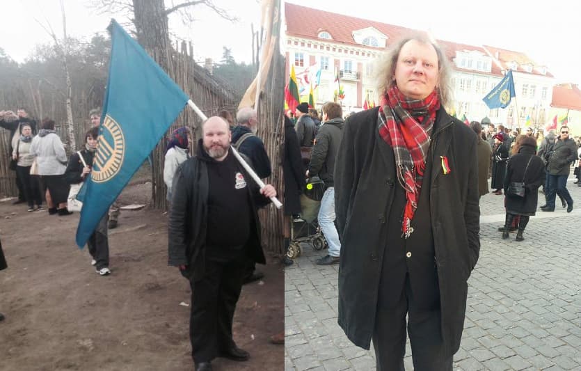 Tautininkai J. Panka (kairėje) ir M. Kundrotas. Nuotr. facebook.com