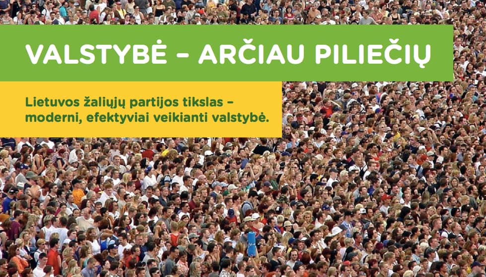 Žaliųjų programa „Valstybė arčiau piliečių“