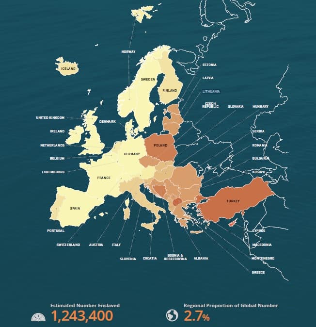Pasaulio vergijos indekse Lietuva užima 32 vietą: mūsų šalyje gyvena 11 800 vergų