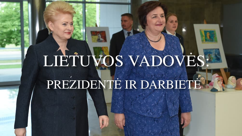 Lietuvos vadovės: prezidentė D. Grybauskaitė (kairėje) ir Seimo pirmininkė L. Graužinienė. Nuotr. prezidentas.lt