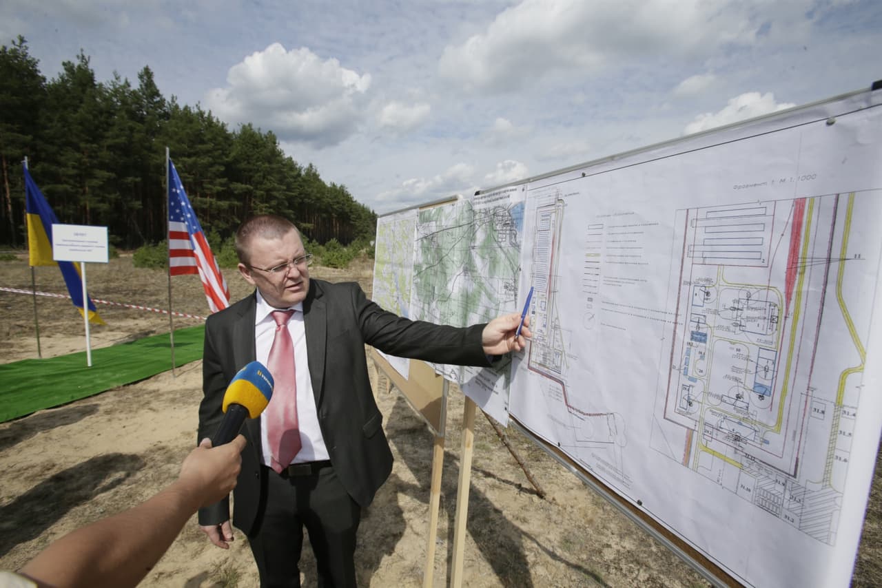 Amerikiečių kompanijos HOLTEC INTERNATIONAL aiškina, kaip yra naudinga Ukrainoje laikyti radioaktyvias šiukšles. energoatom.kiev.ua nuotr.