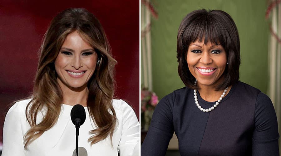 D. Trampo žmonos kalba – B. Obamos žmonos kalbos plagiatas