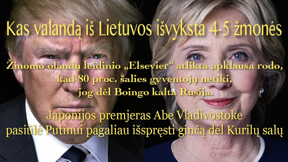Lietuva ir užsienis per savaitę