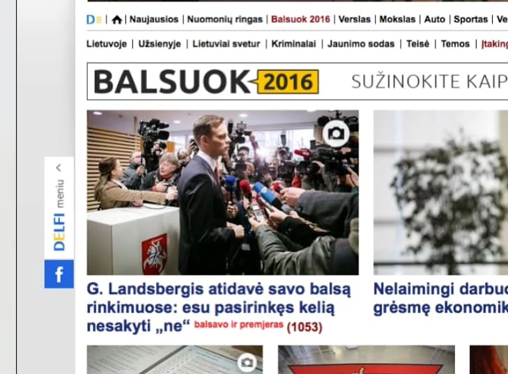 Manipuliacijų lyderis „delfi.lt“ savo misiją kruopščiai vykdo ir rinkimų dieną