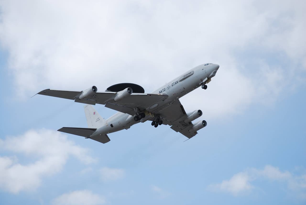 NATO E-3A komponento archyvo nuotrauka.