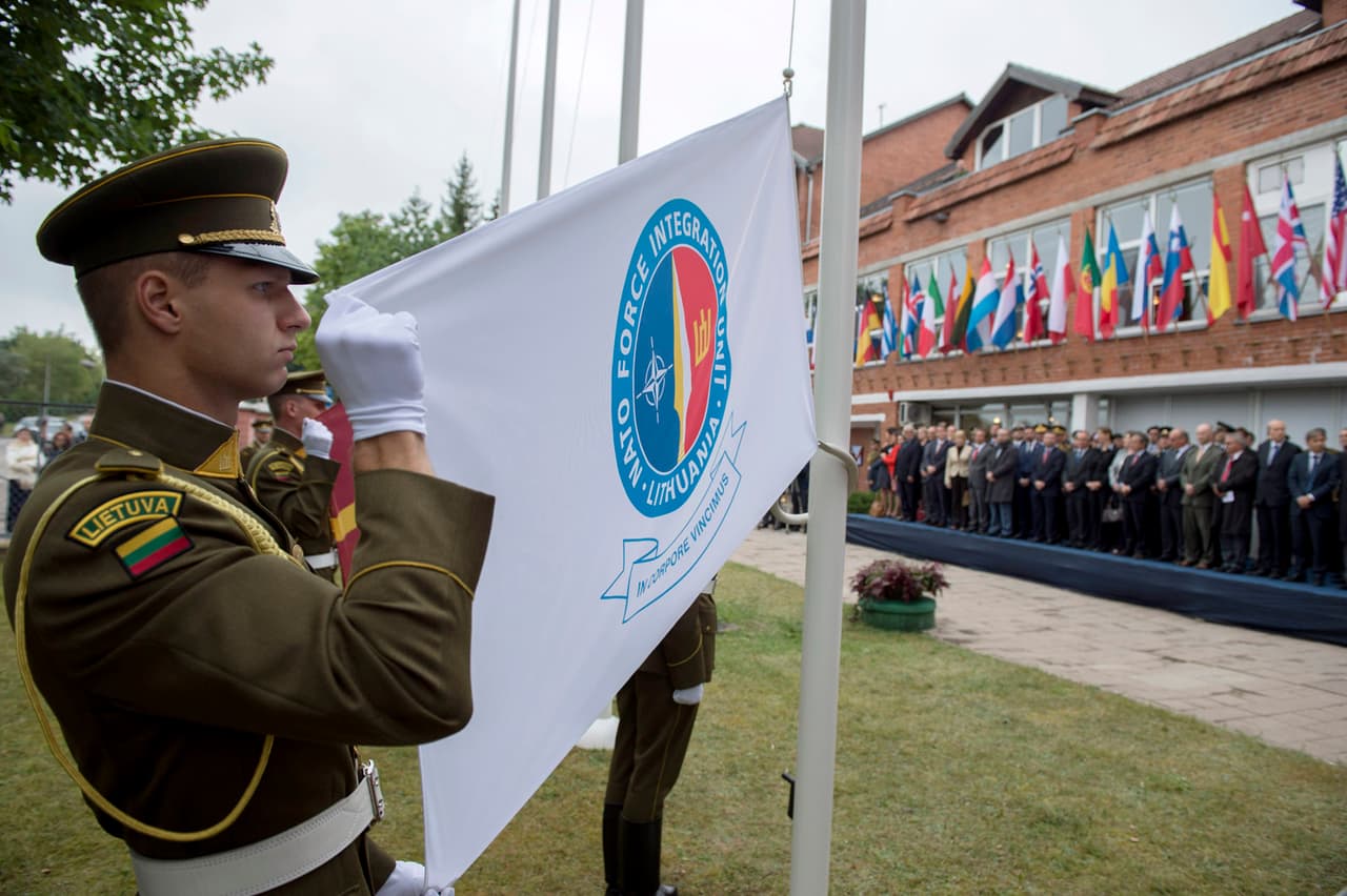 2015 m. rugsėjo 3 d. Vilniuje oficialiai atidarytas NATO pajėgų integravimo vienetas Lietuvoje. KAM archyvo nuotrauka (aut. A. Pliadis).