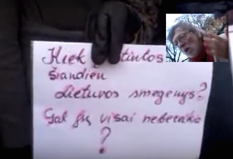 Nors piketo metu įvyko nedidelis susistumdymas, renginys praėjo taikiai