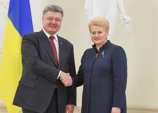 Ukrainos ir Lietuvos vadovai. Nuotr. prezidentas.lt