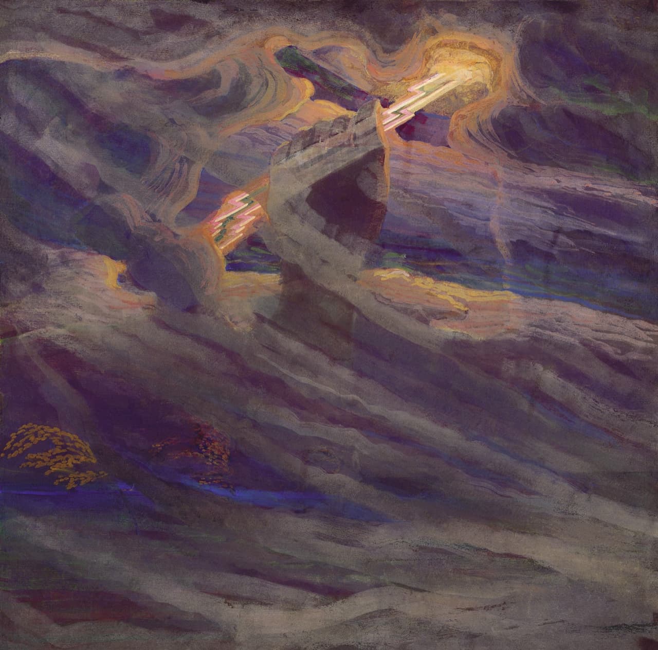 M. K. Čiurlionis. Perkūnas, 1909. Šaltinis: wikimedia.org.