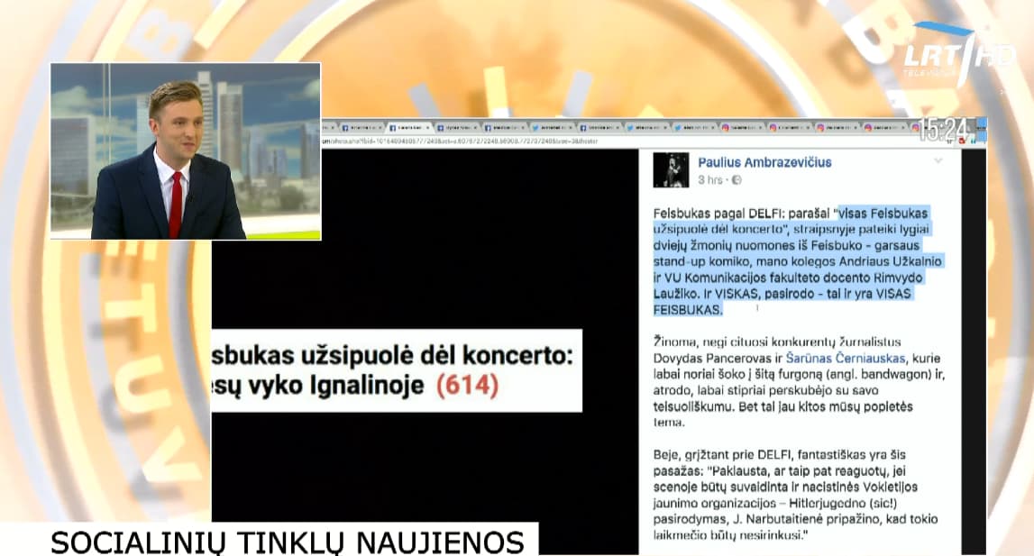 Nepriklausomas portalas pašaipios reakcijos sulaukė net valstybinio transliuotojo eteryje