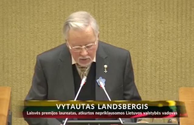 V. Landsbergio kalba pasakyta 2017 m. sausio 13 d.