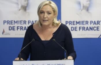 Kratos M. Le Pen vadovaujamo Nacionalinio fronto būstinėje