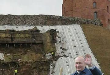 Užfiksuotas Gedimino kalno griūties kaltininkas