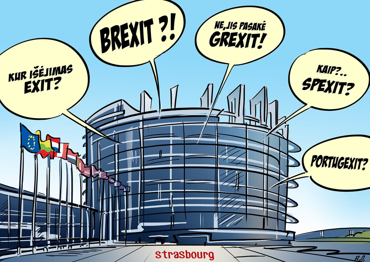 Ryčio Daukanto karikatūra, The Guardian.