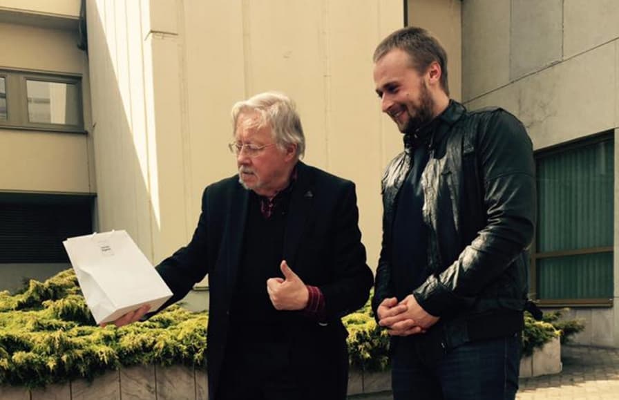 V. Landsbergis (kairėje). Nuotr. facebook.com