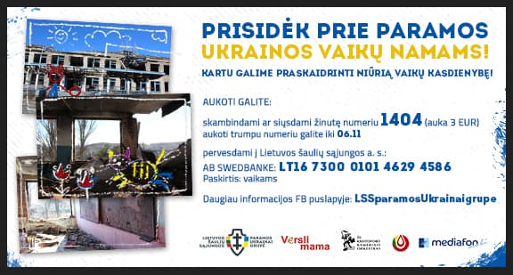 Padėkite Ukrainos vaikams