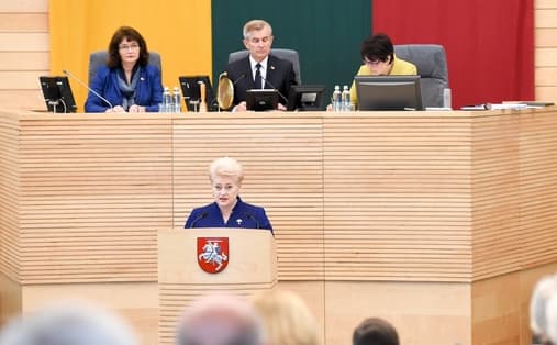 Prezidentės Dalios Grybauskaitės metinis pranešimas