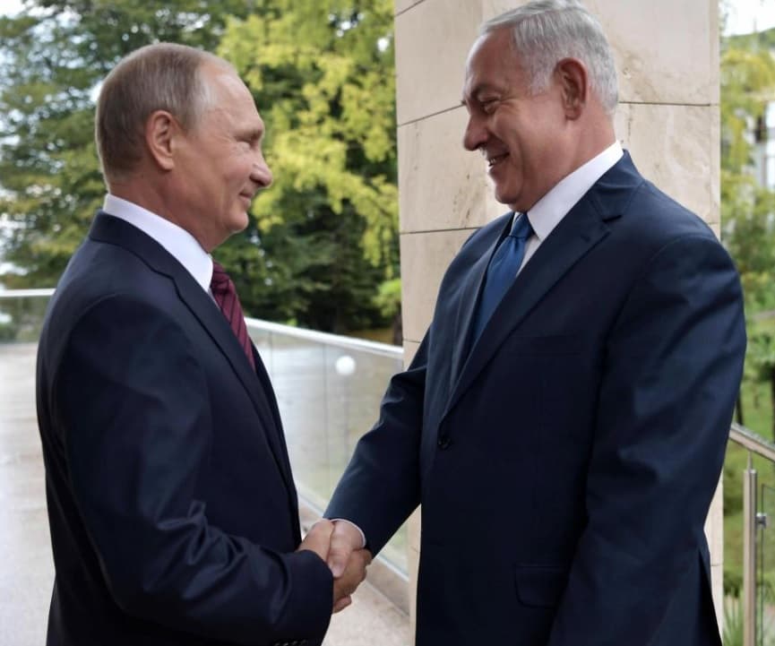 B. Netanjahu V. Putinui: Izraelis gali pažaboti Irano įtaką Sirijoje