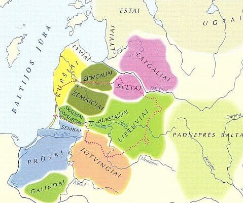 Baltų gentys V a.