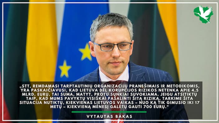 NSGK pirmininko skaičiavimai turėtų į neviltį nuvaryti visus, kurie yra korumpuoti ar ketino tokiais tapti