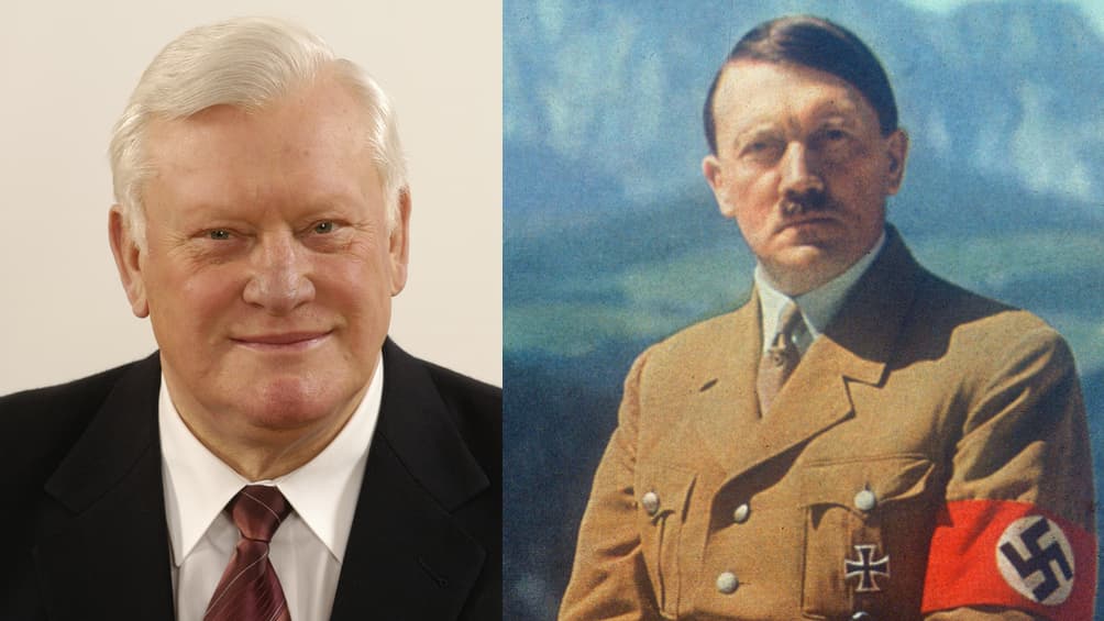Du vienos obels obuoliai: Algirdas Mykolas Brazauskas (kairėje) ir Adolfas Hitleris.
