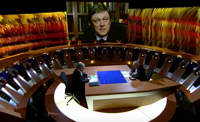 Rusijos valstybinės televizijos laidoje dalyvavo vienas opozicijos lyderių Grigorijus Javlinskis