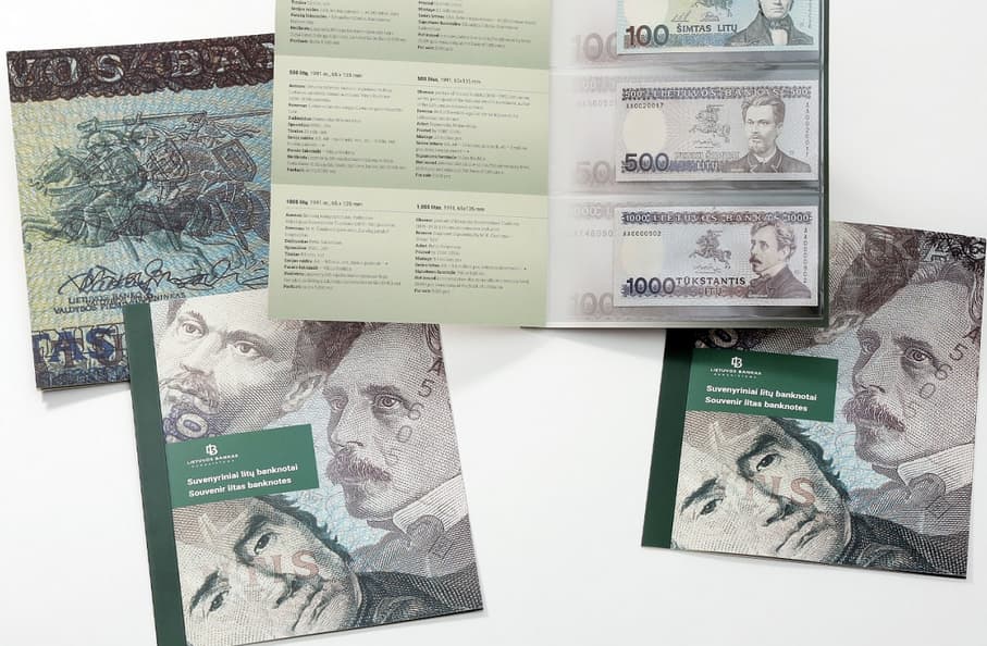 Lietuvos bankas žmonėms sudaro galimybę įsigyti niekada apyvartoje nebuvusių 1 000, 500 ir 100 litų unikalių rinkinių