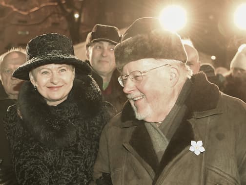 Konservatorius V. Landsbergis (dešiunėje). Nuotr. prezidentas.lt