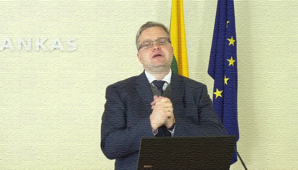Lietuvso banko vadovas Vitas Vasiliauskas.