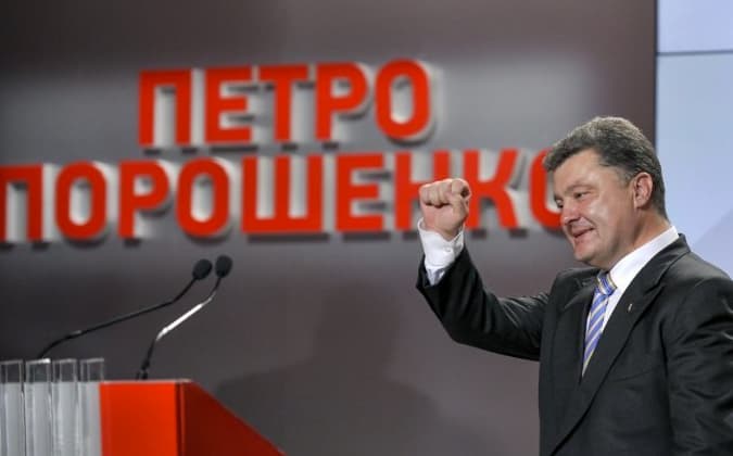 Ukrainos orumo revoliucijos vienas iš lyderių, Lietuvos draugas Petro Porošenka.
